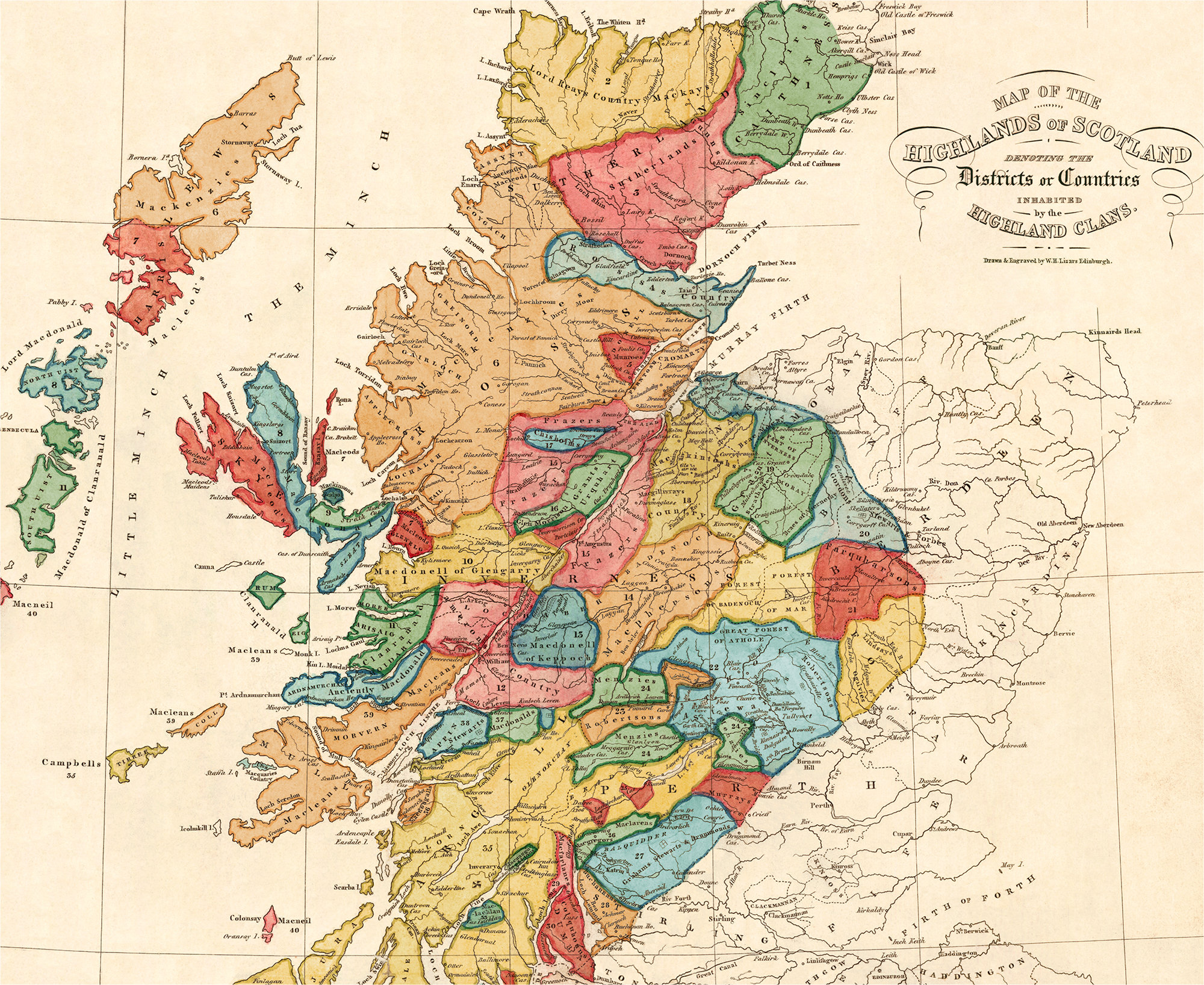 Schottland Clans Karte Vintage Schottische Landkarte der | Etsy Schottland Clans Karte Vintage Schottische Landkarte der | Etsy