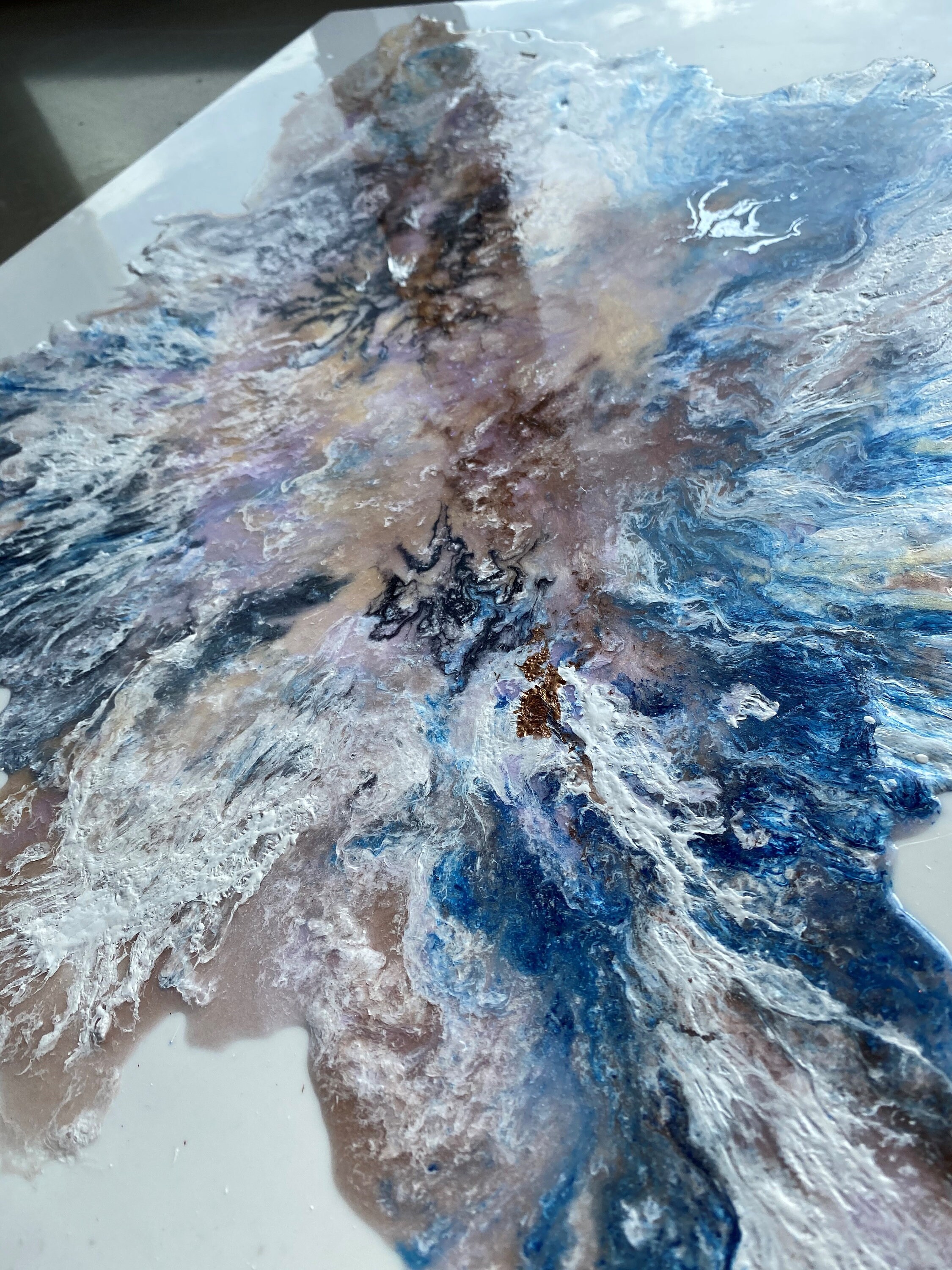 Canvas epoxy resin 24x24 Etsy