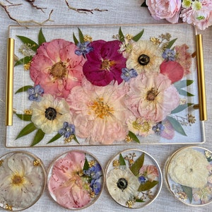 Rectangle Resin Tray | Wedding Flower Preservation | Bridal Bouquet  | Pressed Flower | Gift | pressed frame  | preserve wedding bouquet