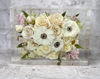 Custom Orders | Wedding Flower Preservation | Bridal Bouquet |Wedding Bouquet | Resin Tray | gifts for her| Modern flower preservation