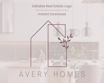 Luxury Real Estate Logo Design | Modern Realtor Branding (Digital Download)