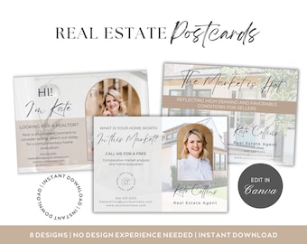 Grundbesitz Postkarten Canva Template | Neutralor Marketing (Digital Download)