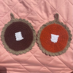 Crochet Pie Pot Holders / Hot Plates