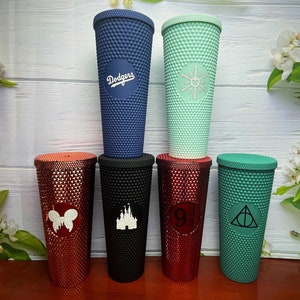 Custom Studded Split Vinyl Monogram Initial 24oz Double Walled Tumbler –  Sayers & Co.