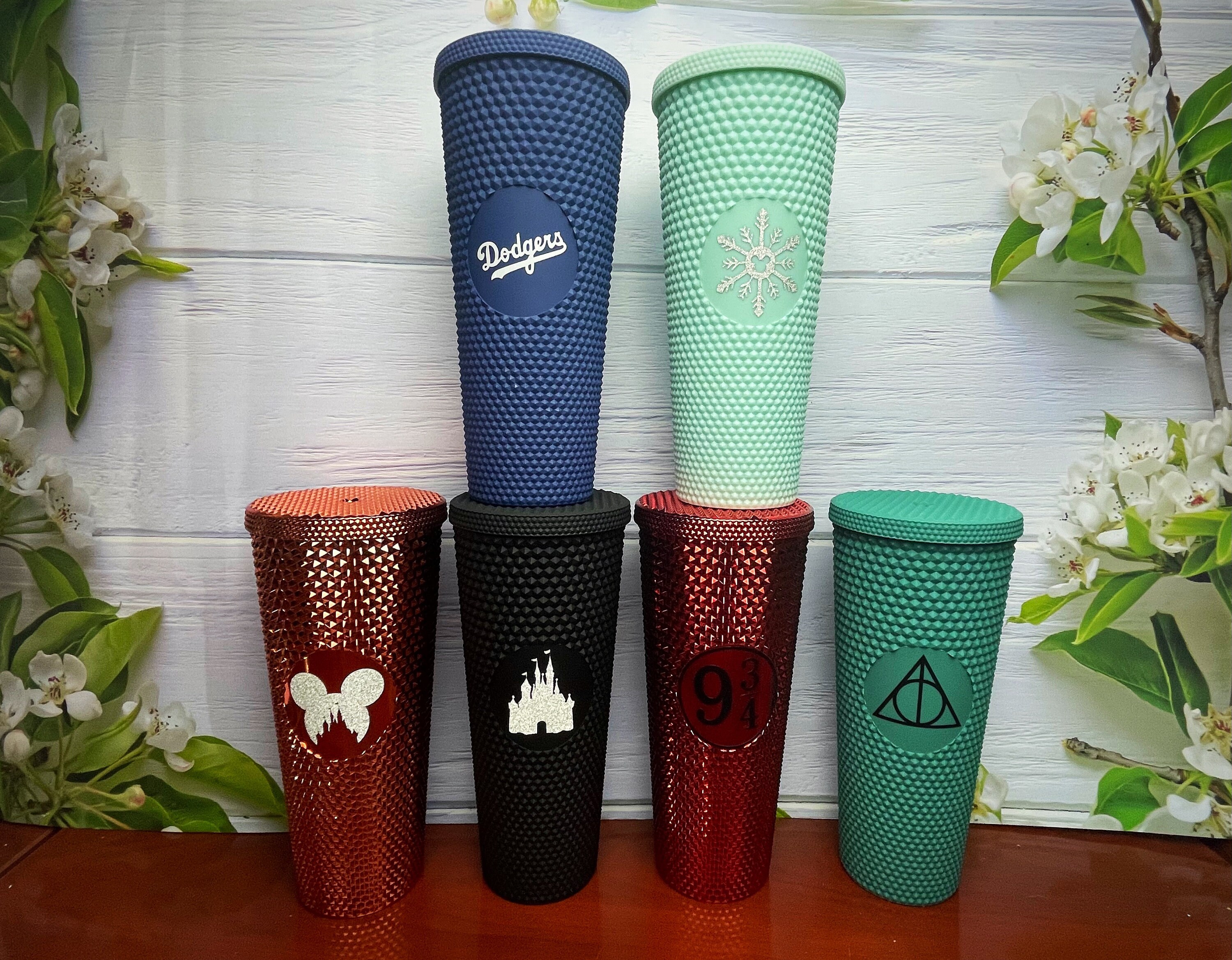 Black Matte Studded Starbucks Cup - Etsy