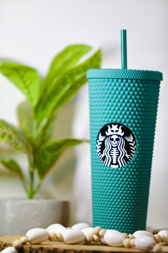 Teal Studded Tumbler, Soft Touch Studded Tumbler, forest Green, 24oz double Wall Tumbler, 24 oz Double wall tumbler Matte Black Tumbler