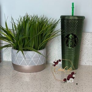 Chrome Studded Tumblers, Soft Touch Studded Tumbler, Xmas tumblers, 24oz double Wall Tumbler, 24 oz Double wall tumbler Matte Black Tumbler image 3