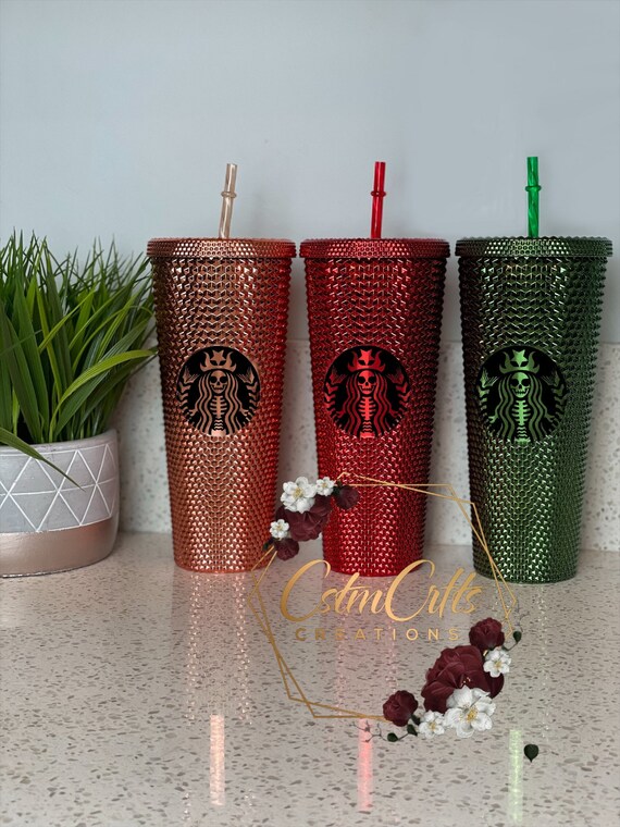 Chrome Studded Tumblers, Soft Touch Studded Tumbler, Xmas tumblers, 24oz double Wall Tumbler, 24 oz Double wall tumbler Matte Black Tumbler