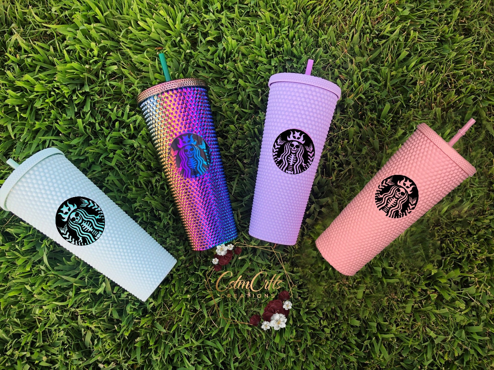 21 Colors Matte Studded Tumblers Matte Black Soft Touch Etsy