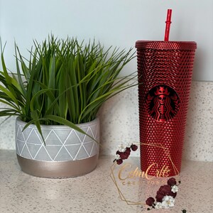 Chrome Studded Tumblers, Soft Touch Studded Tumbler, Xmas tumblers, 24oz double Wall Tumbler, 24 oz Double wall tumbler Matte Black Tumbler image 4
