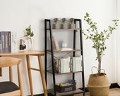 Sturdy and Attractive Wonderful Design Multifunctional 4-Tier Ladder Shelf Ladder Bookcase Bookshelf Display Rack Plant Stand