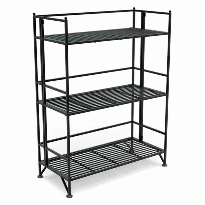 Modern Metal 3 Tier Shelf Bookcase Display Shelves Stand Etsy