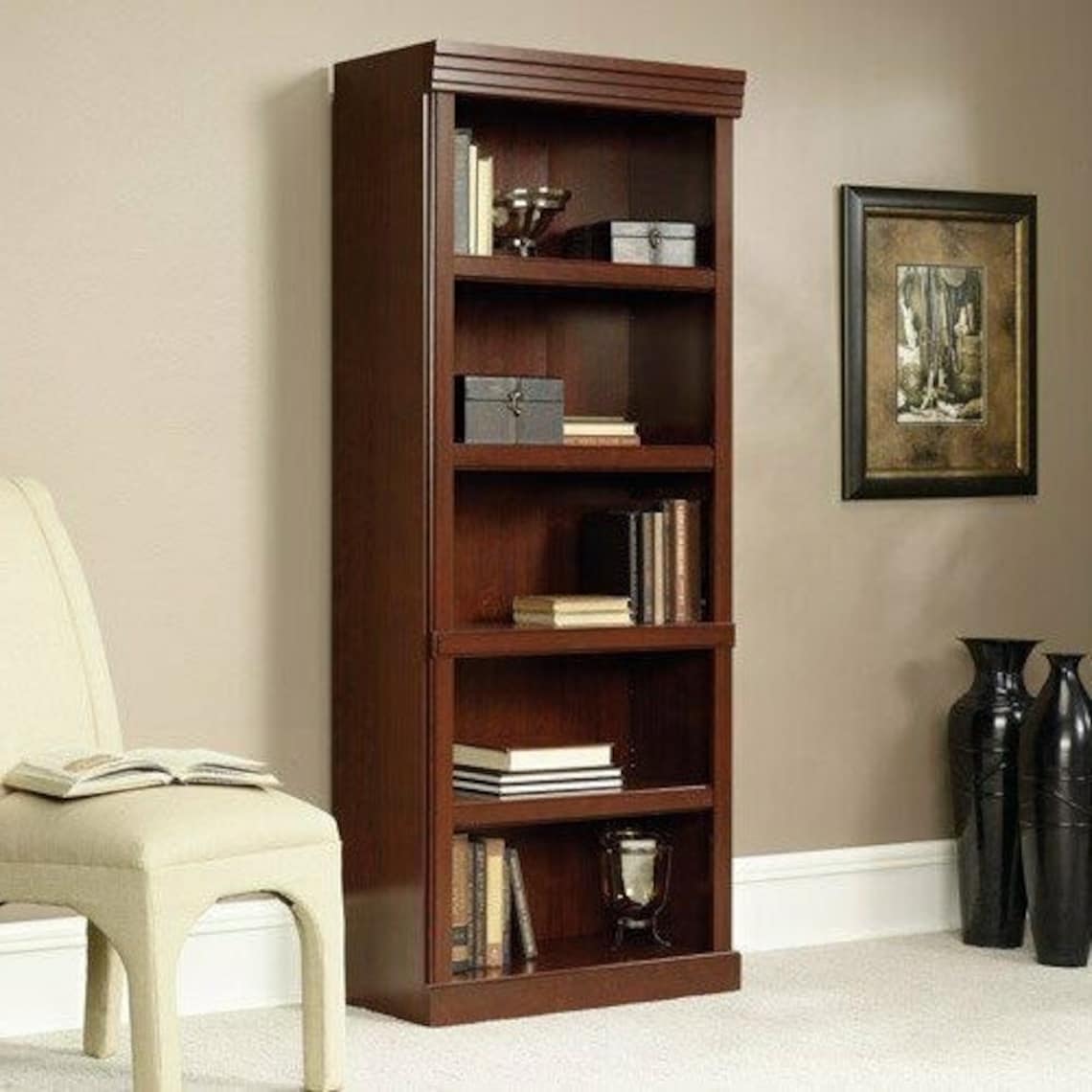 Elegant Everlasting Solid Bookshelf 5 Tier MultiPurpose Etsy