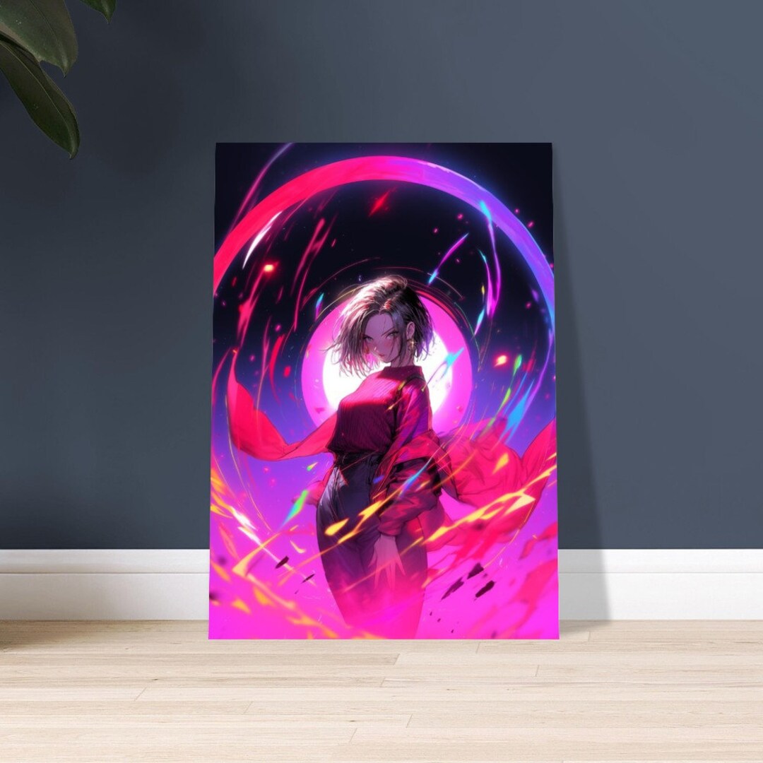 Anime Poster Anime Girl Poster Anime Art Print Anime Waifu Etsy