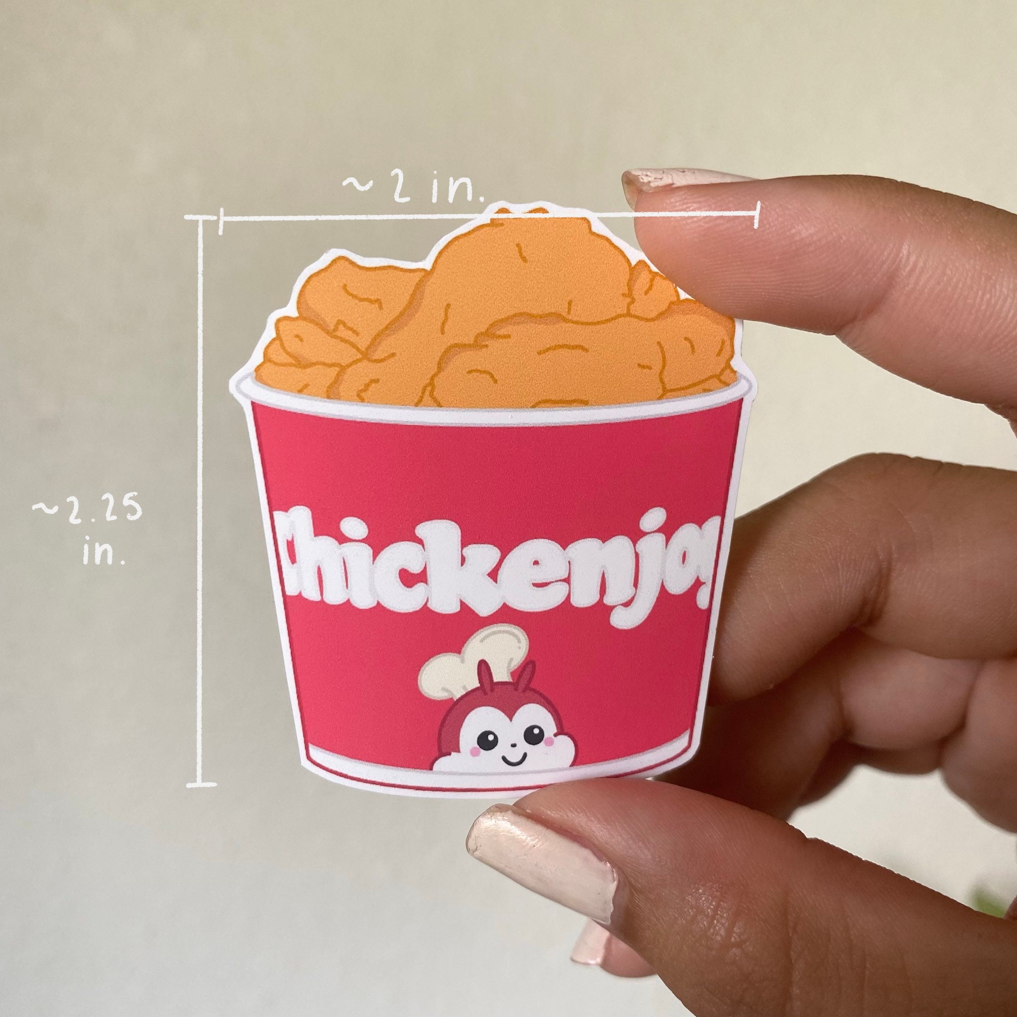 Jollibee Chicken and Pie Stickers Etsy