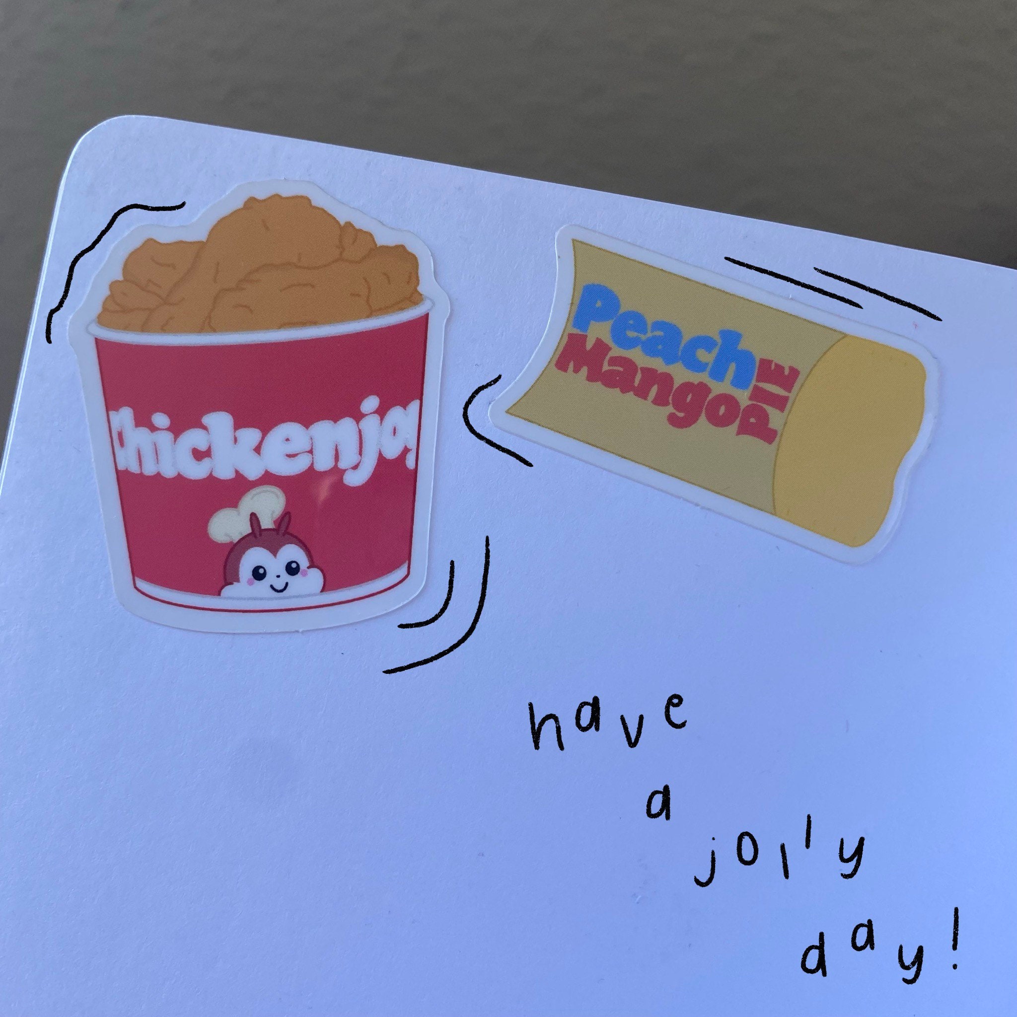 Jollibee Chicken and Pie Stickers Etsy