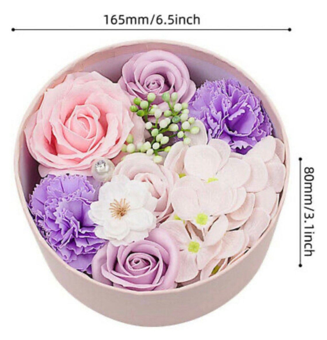 Luxury Handmade Soap Flower Bouquet Roses Carnations Gift Box Etsy