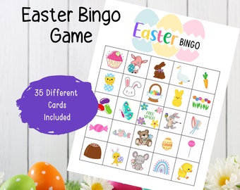 Easter Bingo - Easter Games - Easter Activity - Easter Bingo Game for Kids - Bingo Game for Kids 5-8 - Bingo for kids ages 3-5