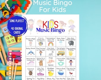 Bingo Musical Infantil – Jogo para Imprimir com 40 Cartelas (Download em PDF)