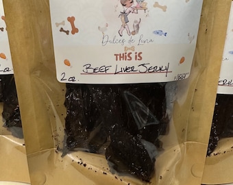 Beef Liver Jerky - Single Ingredient Treats for Cats and Dogs