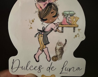 Glossy Dulces de Luna Sticker