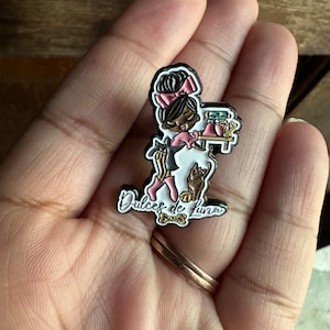 Broche en émail Dulces de Luna