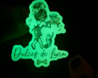 Glow in the Dark Dulces de Luna Sticker