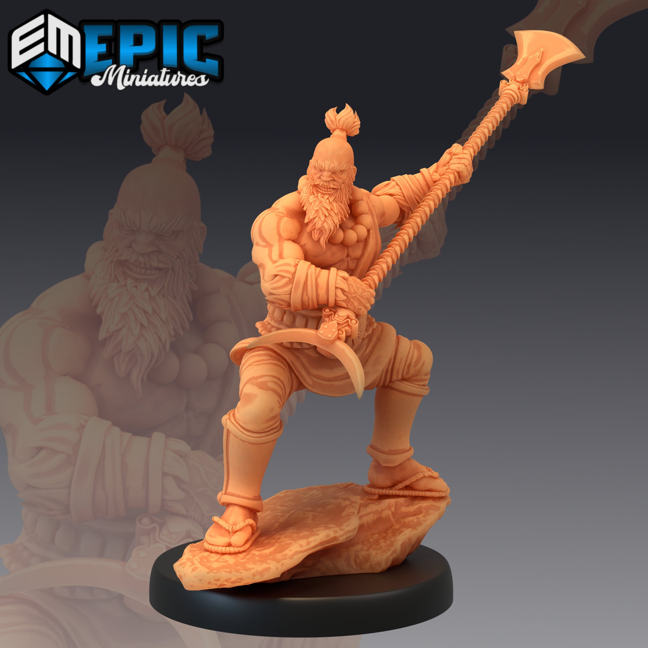 Sandy the Monk Warrior by Epic Miniatures Etsy