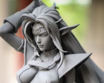 Piratess Elf Princess- Anime Fan Art   - UNPAINTED - Available in Multiple Sizes/Scales -75/178mm- Design by Nom Nom Studios Patreon
