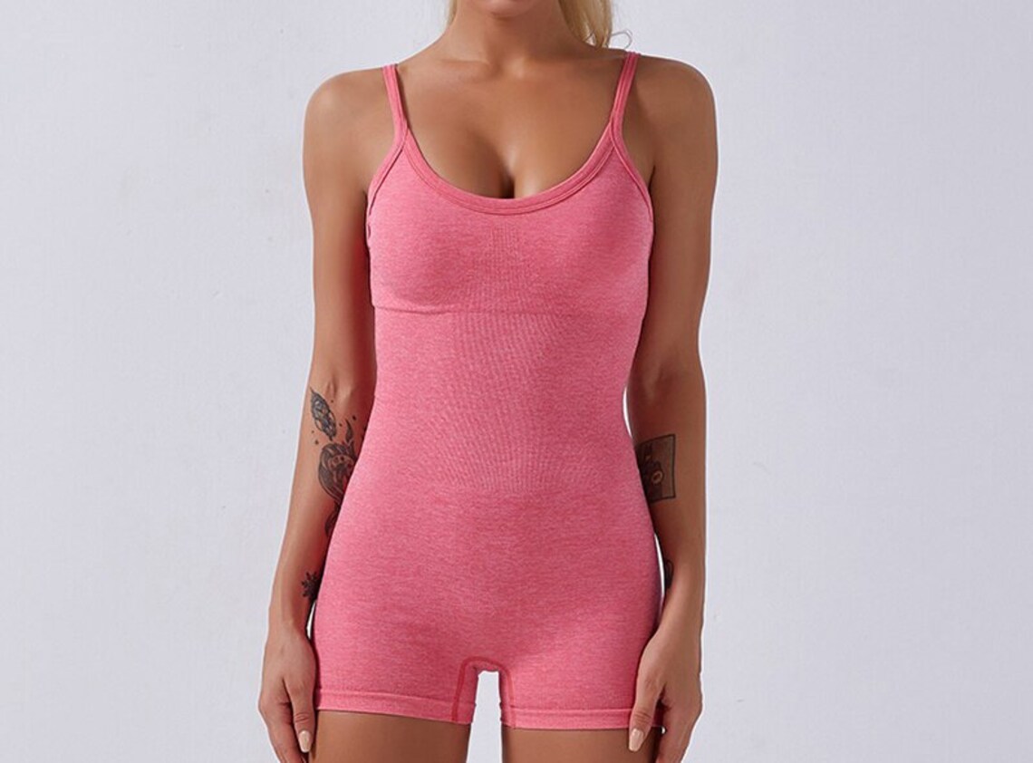 Seamless Women Bodysuit Yoga Set Sport Gym Suits Wear Etsy