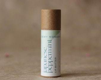 Veganskt läppsmör med pepparmynta: Komposterbar chapstick med noll avfall