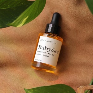 Babyface Nourishing Face Oil with Vitamin C / Facial Oil / Face Serum for Dry Skin Sensitive Skin / Vegan Skin Care