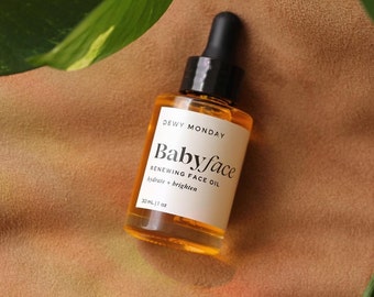 Babyface Nourishing Face Oil with Vitamin C / Facial Oil / Face Serum for Dry Skin Sensitive Skin / Vegan Skin Care