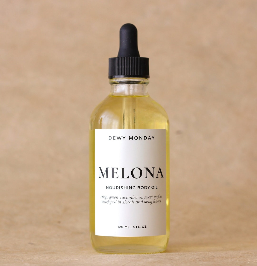 Melona Melon Scented Body Oil After Shower Bath Oil Body Etsy