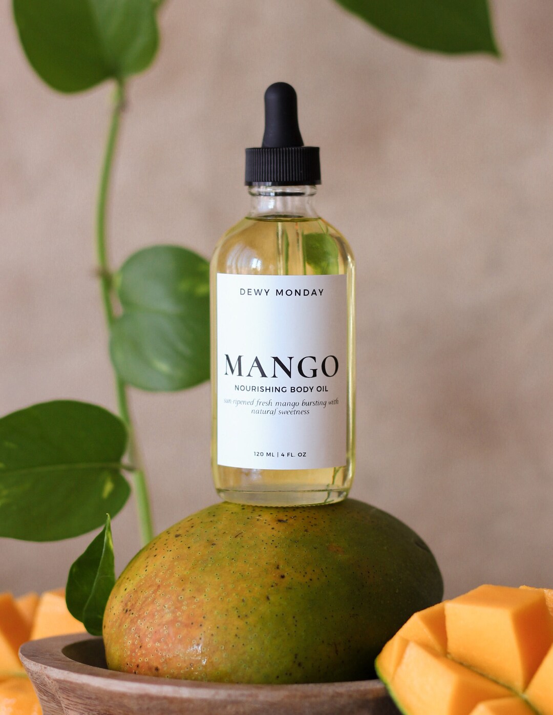 Mango Body Oil After Shower Bath Oil All Natural Moisturizer Massage Oil Summer Scented Tropical