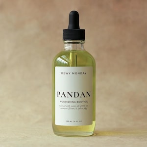 Pandan Body Oil - Asian Inspired Scents | Gourmand Vanilla Coconut | Skin Softening Skincare | Vegan