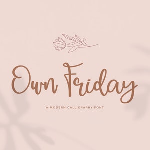 Eigener Freitag - Kalligraphie Schriftart, moderne Kalligraphie, Herz Schriftarten, Boho Schriftart, Einladung Schriftart, Skript Schriftart, digitaler Download, Cricut Schriftart