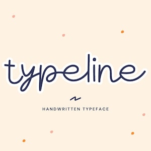 Typeline Font, Cute Fonts, Comic Fonts, Cartoon Fonts, Kids Fonts, Procreate Fonts, Fonts for SVGs, Craft Fonts, Cricut Fonts, Fun Fonts