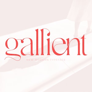 Gallient Font - Serif Font, Modern Font, Boho Font, Branding Font, Swash Font, Fonts for Cricut, Bohemian Fonts, Retro Font