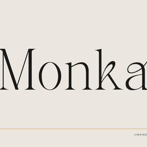 Monka - Boho Font, Groovy Font, Retro Font, Modern Font, Branding Font, Wedding Font, Canva Font, Procreate Font, Cricut Font