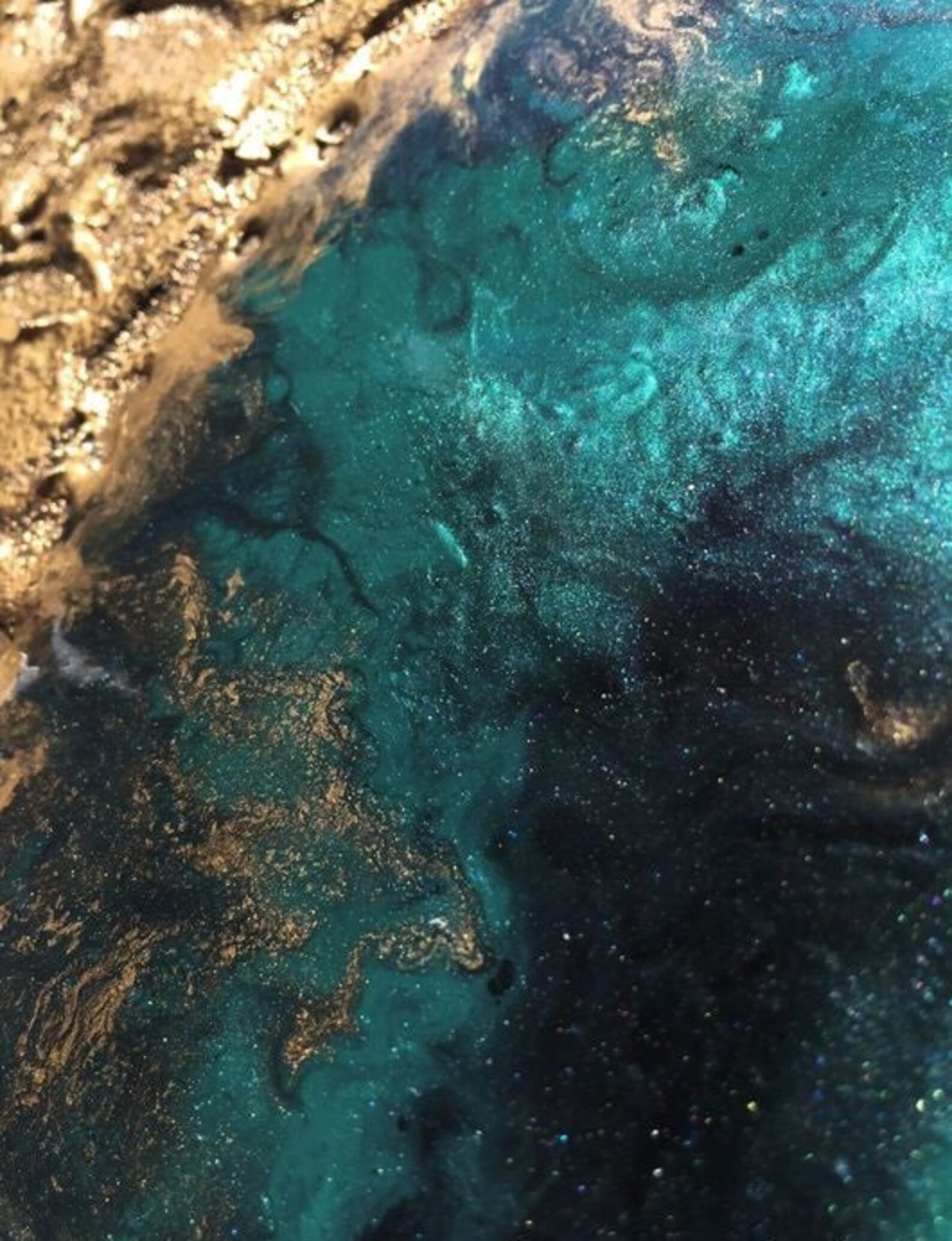 Epoxy Resin Painting Abstraction Texture Paste MDF Resin Etsy