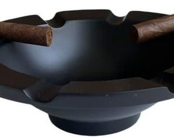 Cigar Ashtrays Outdoor for Patio, Home Office Countertop Décor Ash Holder Large Ash Tray, Best Gift for fathers day