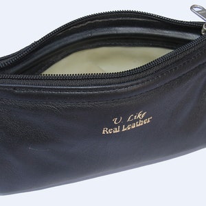 Real Genuine Leather Combination Case/Pouch for Storing Pipe & Tobacco Accessories in Black