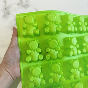 2&quot;x1.75&quot;x0.9&quot; /20 Cavities Bear Silicone Mold/ Bear Silicone Soap Mold/ Bear Soap Mold/ Bear Mold/ Bear Chocolate Mold