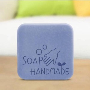 S036/ Hand and Bubbles Soap Handmade Stamp Chop | Resin Soap Stamp, Reusable