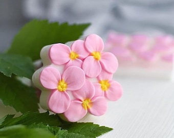 2.5"x2.5"x1"/1 Cavity Flower Silicone Mold/ 3D Flower Silicone Soap Mold/ Flowers Soap Mold/ Flower Candle Mold/