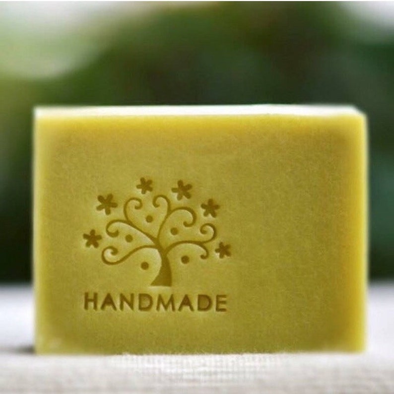 S003 Stars Tree with Text Handmade Soap Stamp Handmade Cookie Stamp Resin Stamp