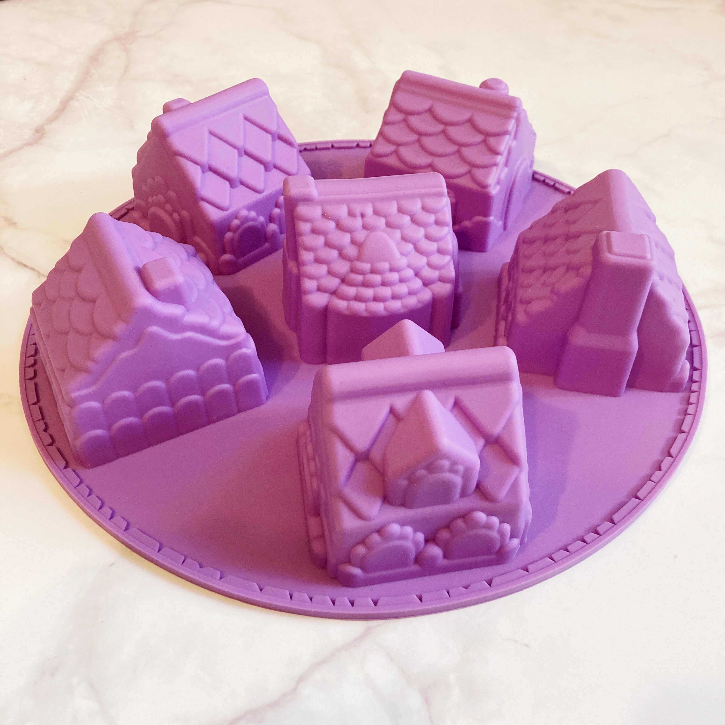 2.75x2.7x2.5/6 Cavities House Silicone Mold/ Etsy