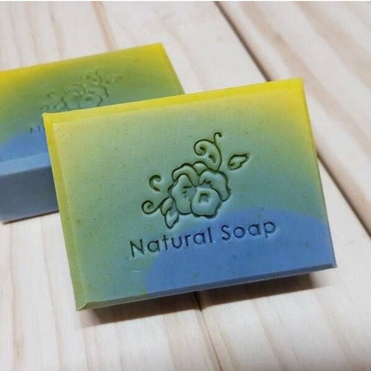 S027/ Flower With Text natural Soap /soap Stamp/ Etsy UK