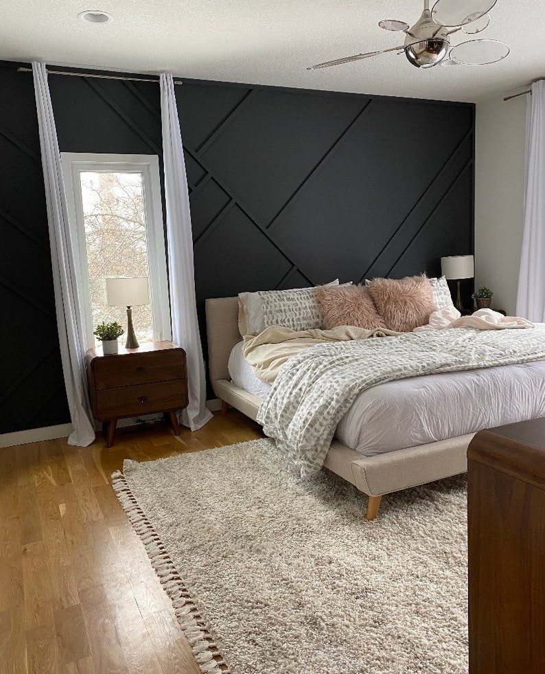 DIY Accent Wall Plans Measurements and Installation Etsy